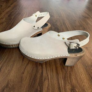 Swedish Sling Clogs Lotta in Oatmeal